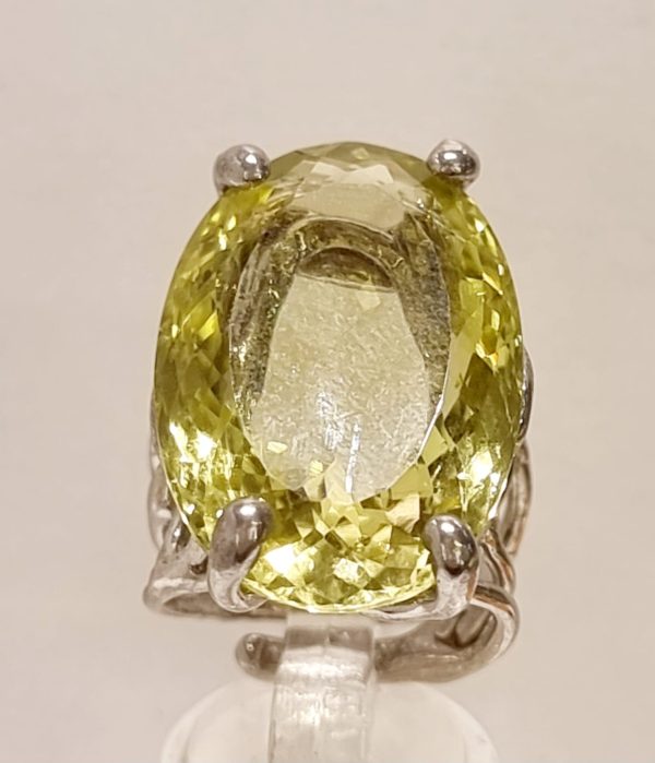 Anello topazio lemon