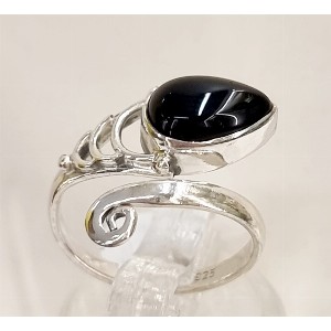 Anello agata nera