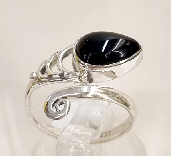 Anello agata nera