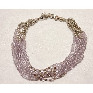 Bracciale argento e ametista