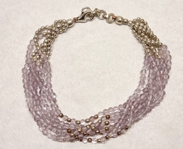 Bracciale argento e ametista