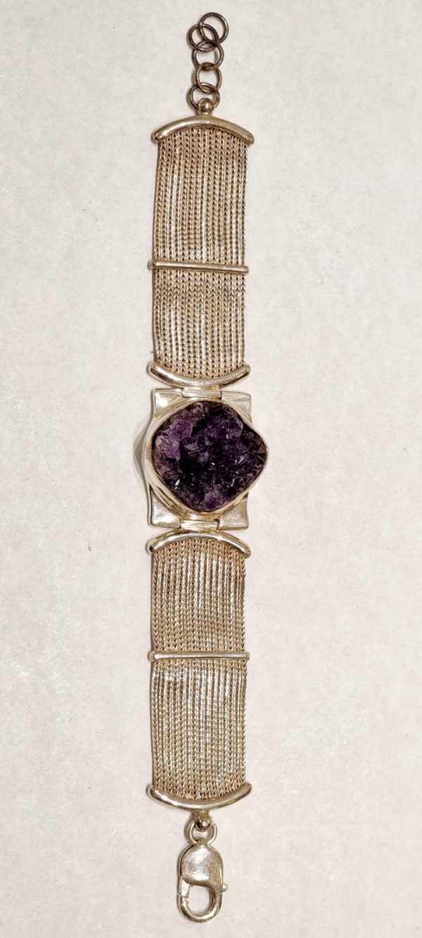 Bracciale argento e ametista