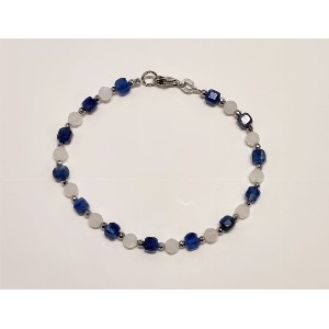 Orecchini cianite e labradorite