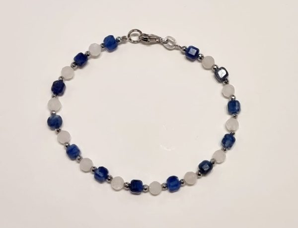 Orecchini cianite e labradorite
