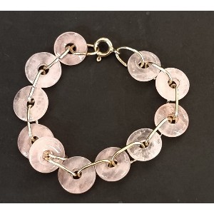 Bracciale quarzo rosa