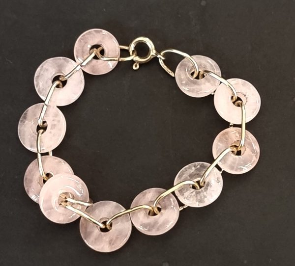 Bracciale quarzo rosa