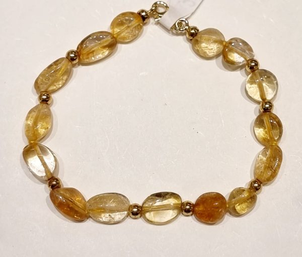 Bracciale quarzo citrino