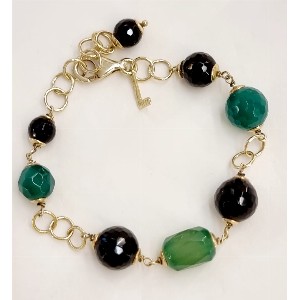 Bracciale argento e agata