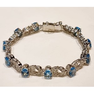 Bracciale topazio e zirconi