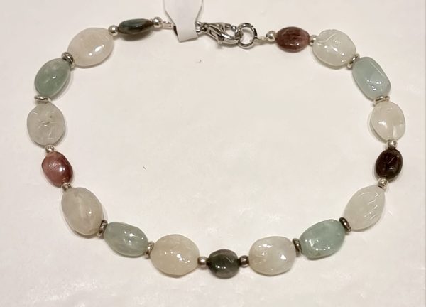 Bracciale acquamarina e tormalina