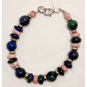 Bracciale azzurrite e rodonite