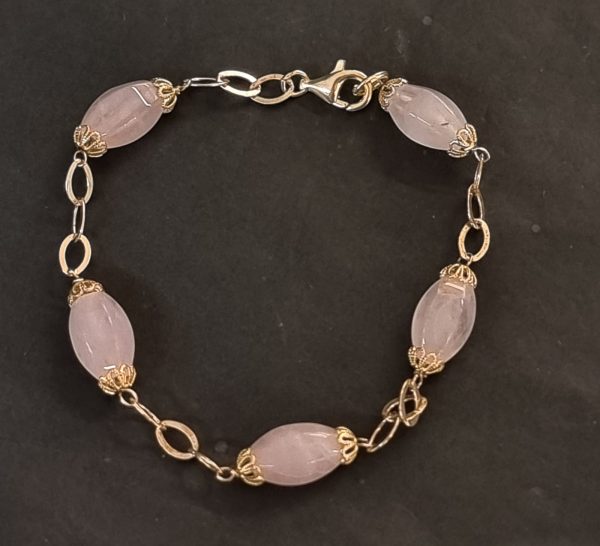Bracciale quarzo rosa
