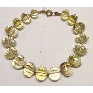 Bracciale in oro 18 kt  e topazio lemon