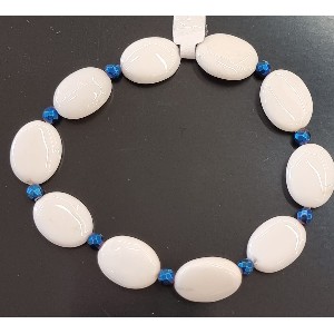 Bracciale in agata bianca