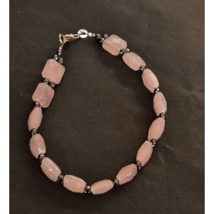 Bracciale quarzo rosa