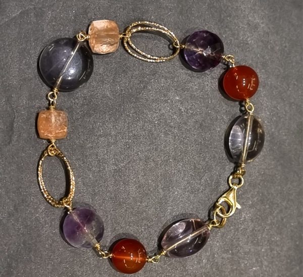 Bracciale fluorite e agata