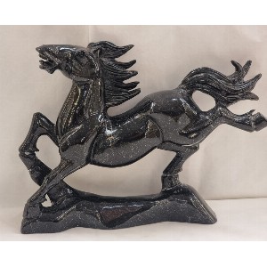 Cavallo in agata nera