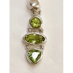 Ciondolo in argento e peridoto