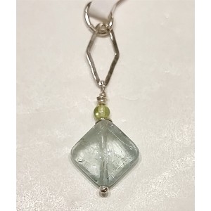 Ciondolo con acquamarina e peridoto