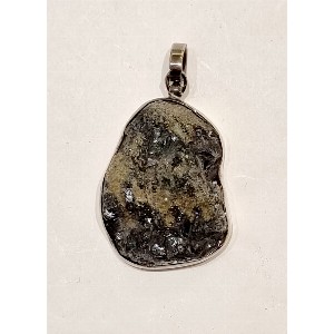 Ciondolo in argento e ematite