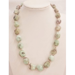 Collana in crisoprasio