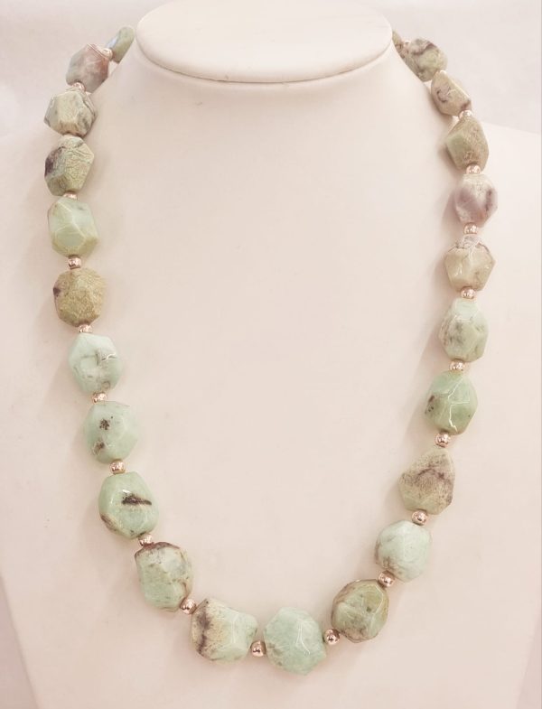 Collana in crisoprasio