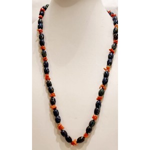Collana azzurrite e corallo