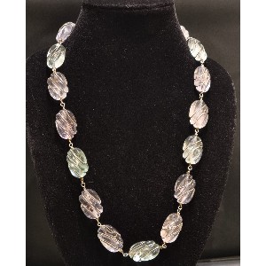 Collana in fluorite