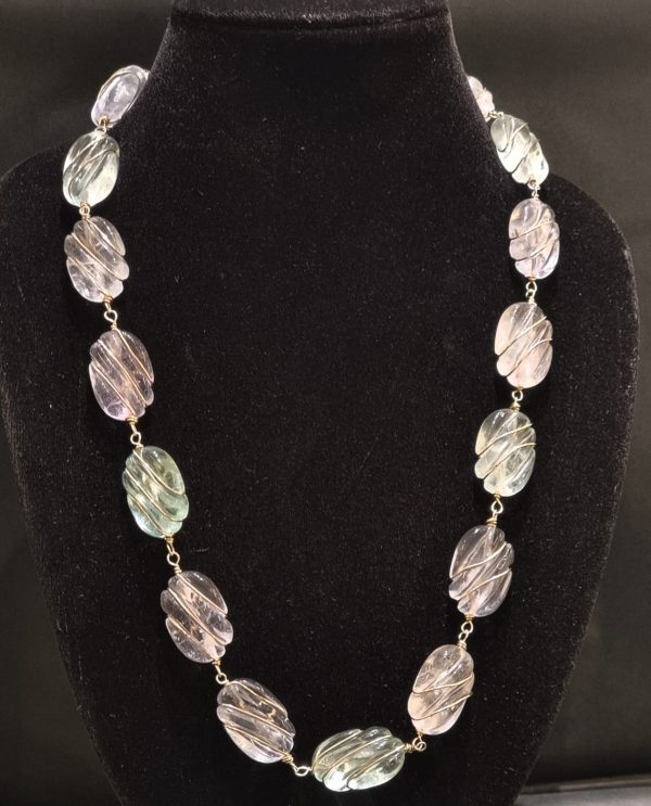 Collana in fluorite