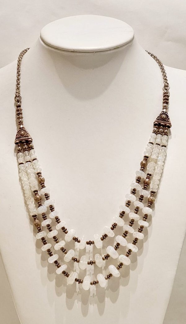Collana in argento e labradorite