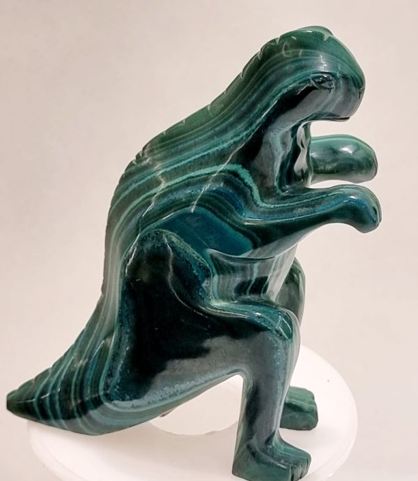 Dinosauro in malachite