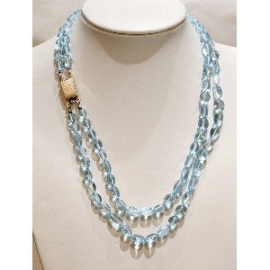 Girocollo in topazio azzurro