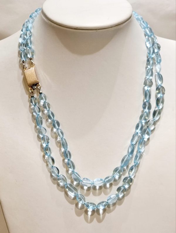 Girocollo in topazio azzurro