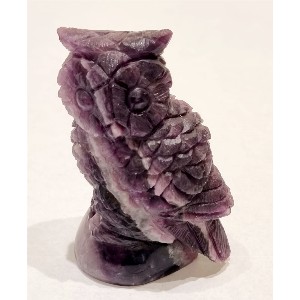 Gufo in fluorite