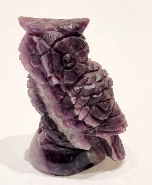 Gufo in fluorite