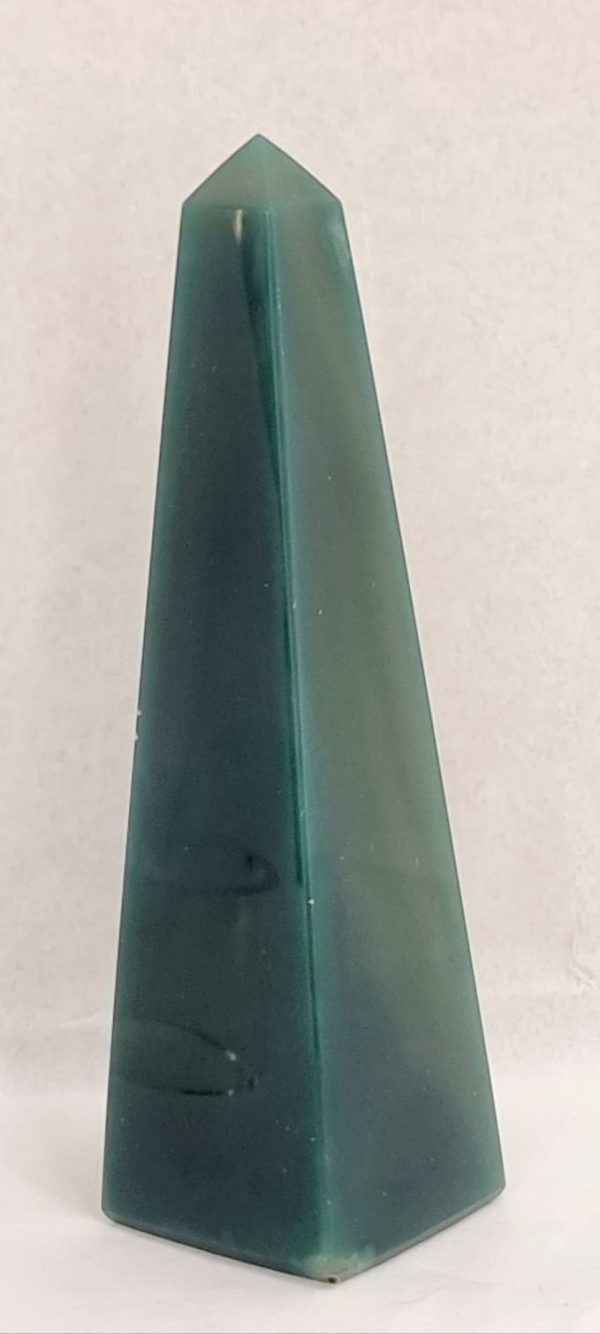 Obelisco in agata verde