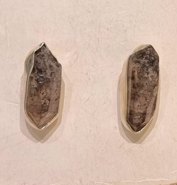 Orecchini  quarzo tormalinato