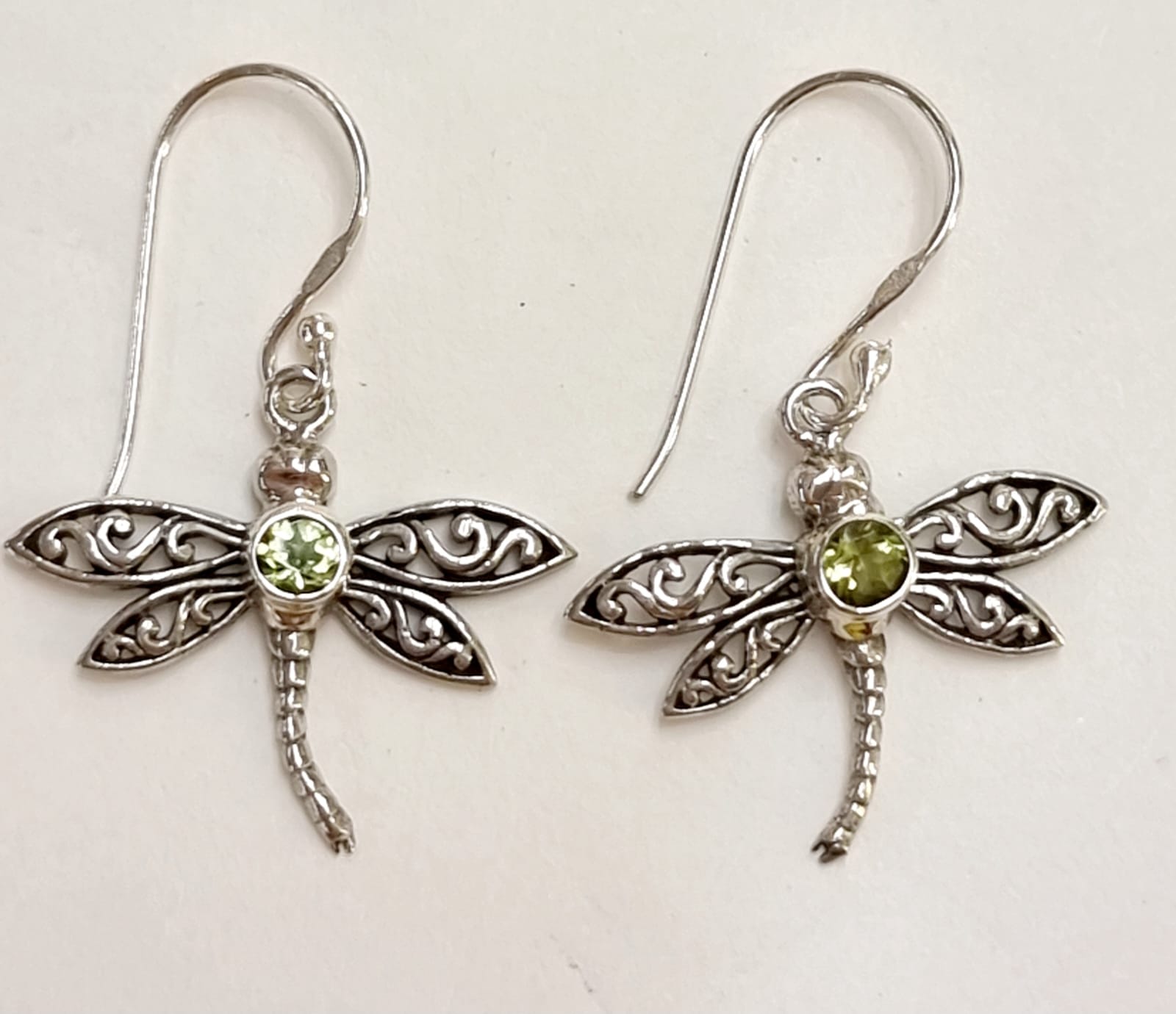 Orecchini argento e peridoto