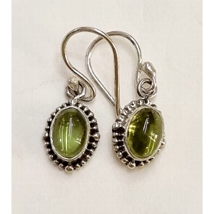 Orecchini argento e peridoto
