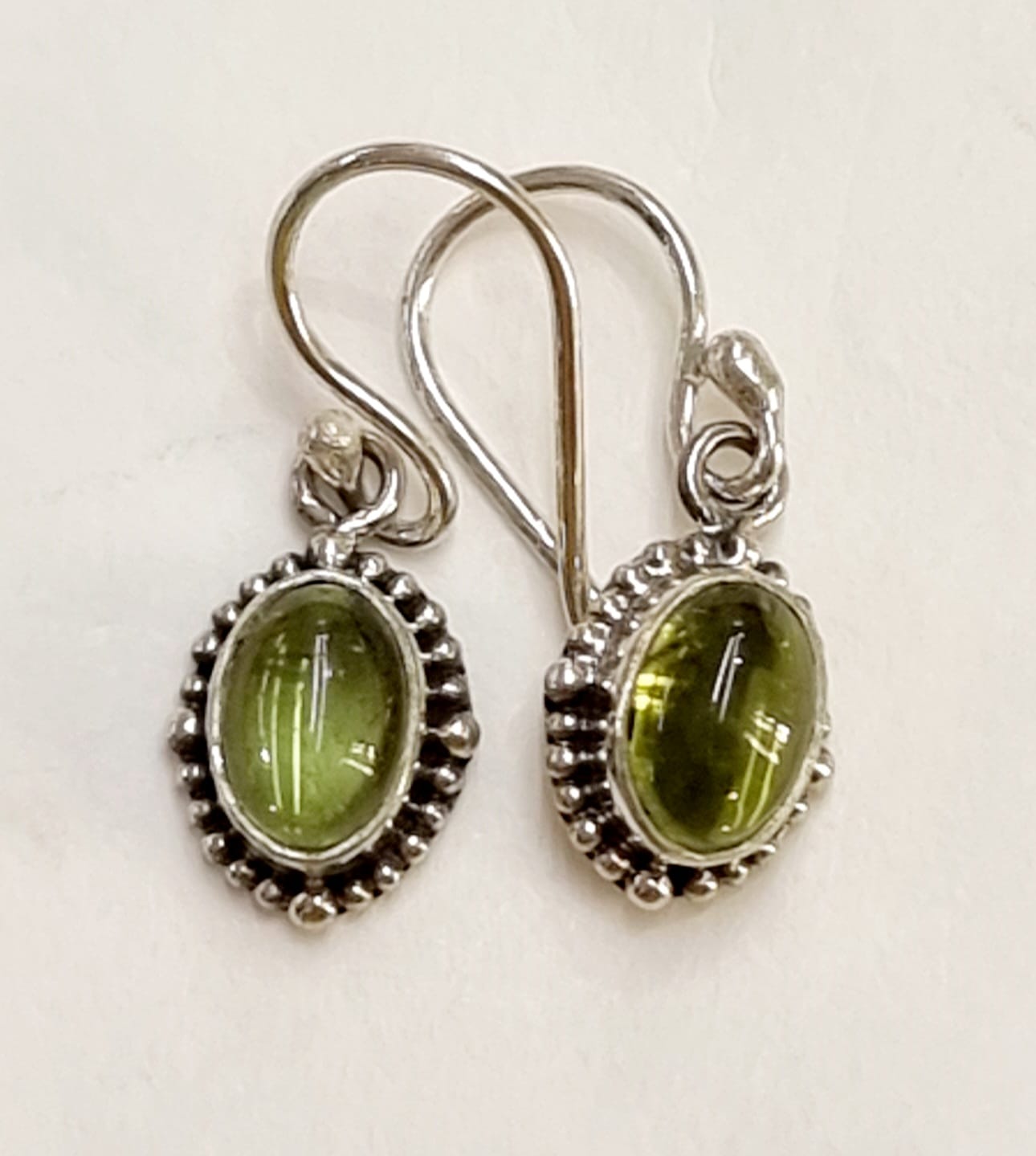 Orecchini argento e peridoto