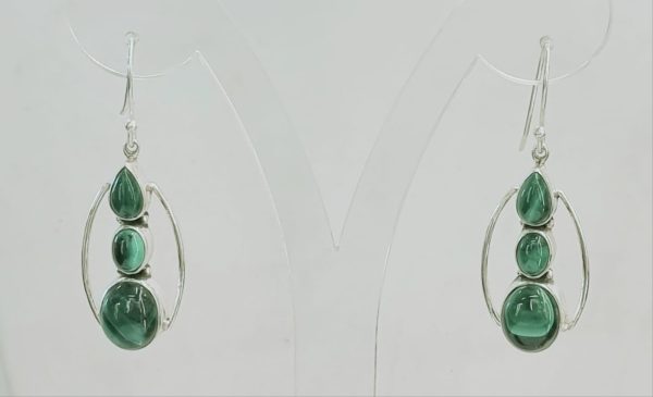 Orecchini malachite