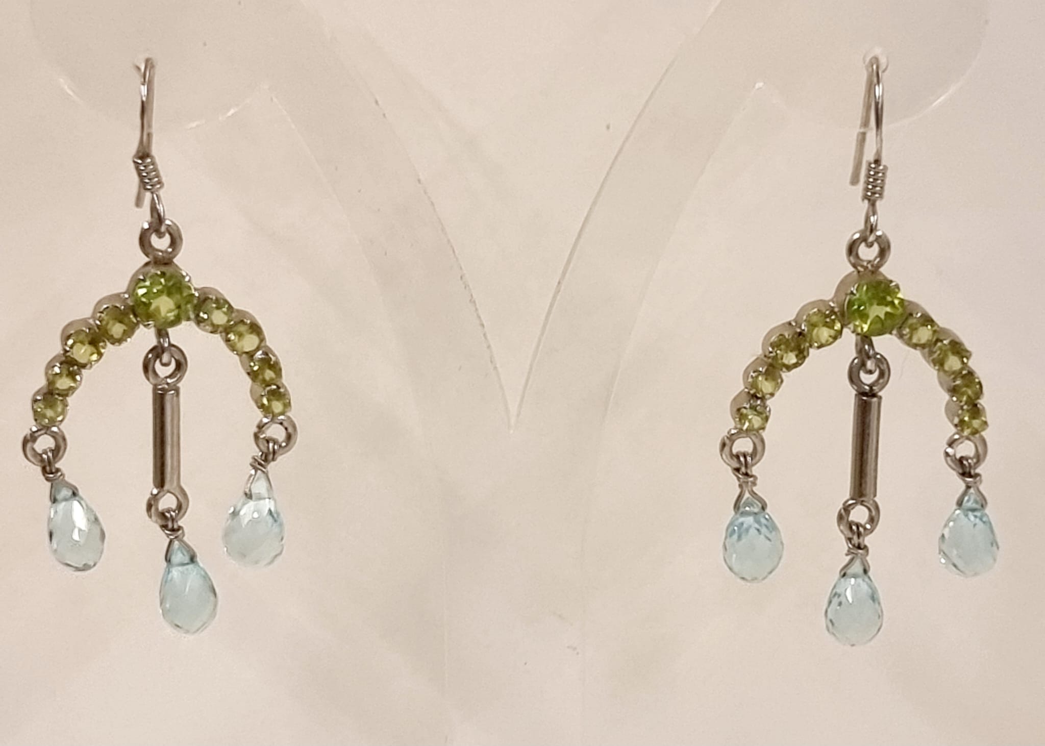 Orecchini topazio e peridoto