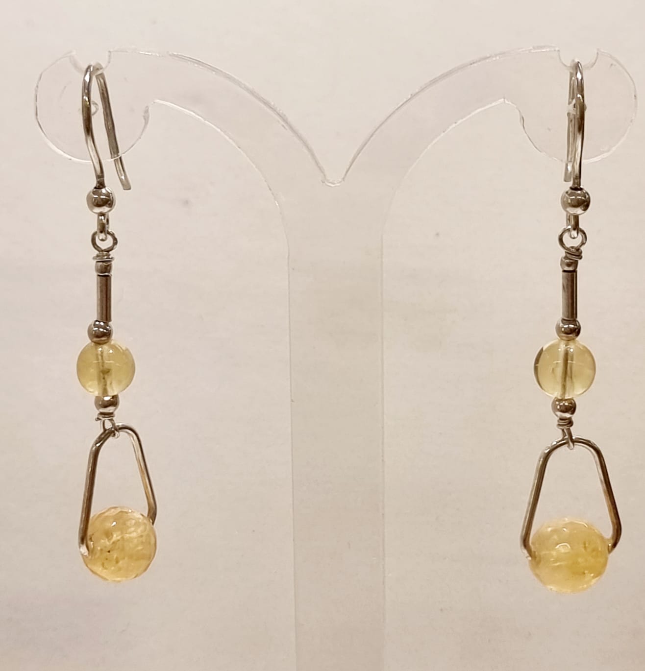 Orecchini quarzo citrino