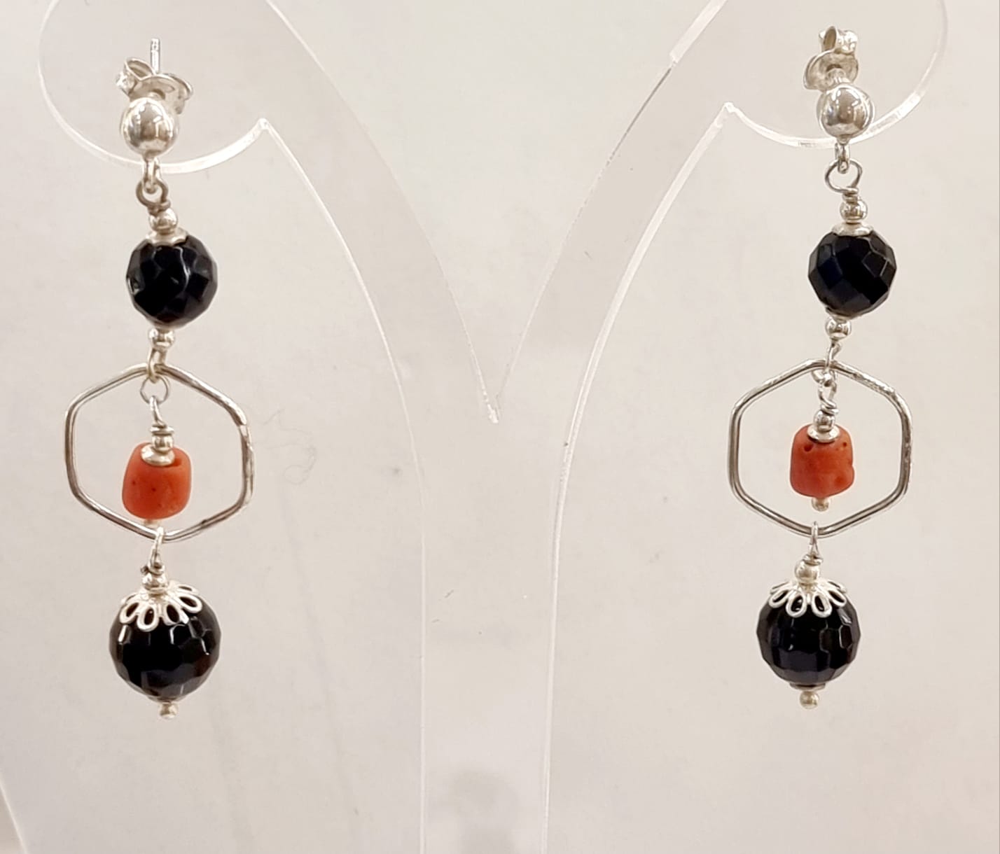 Orecchini ossidiana nera