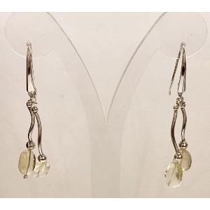 Orecchini argento e topazio lemon