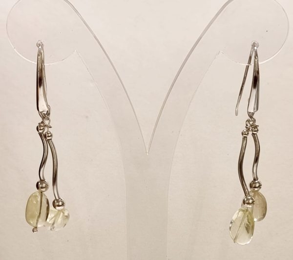 Orecchini argento e topazio lemon