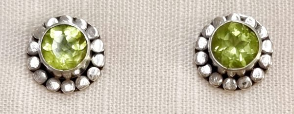Orecchini argento e peridoto