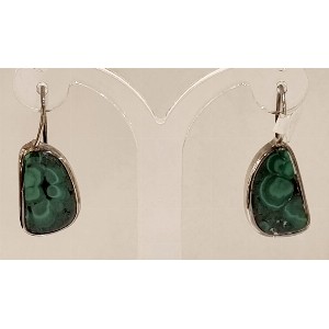 Orecchini malachite