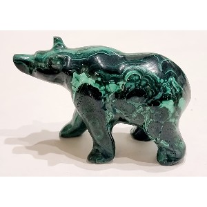 Orso in malachite
