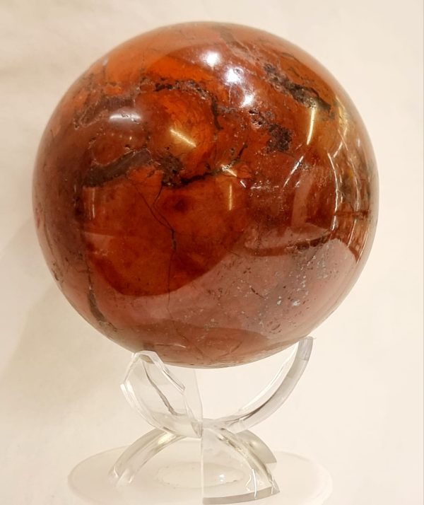 Sfera in diaspro rosso